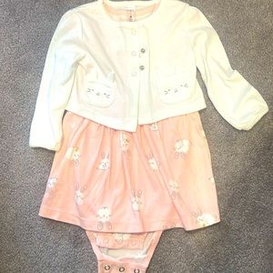 18 month Carter’s Bunny/spring/Easter dress